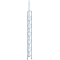 Tubular lattice mast |  48 x 3.2 mm | Total length: 5350 mm, galvanized,Tube:  48 x 3.2 mm the adapter plate (3F120-2) is required for attachment to a concrete block